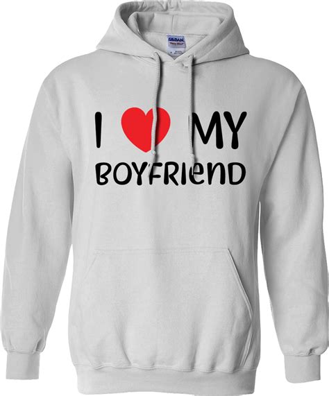 I Love My Boyfriend Hoodie Heart Love Valentines Day Party Joke Novelty Ts Ebay