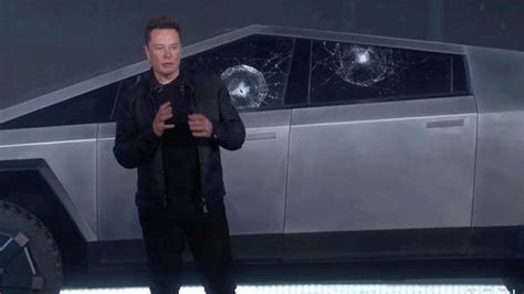 Tesla Cybertrucks Unbreakable Glass Breaks During Launch Twitter