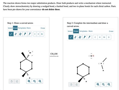 The Reaction Shown Forms Two Major Substitution Chegg