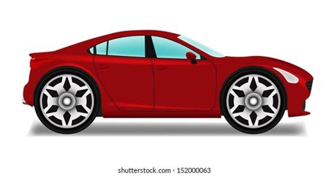 Cartoon Sedan Car Big Wheels Stock Vector (Royalty Free) 152000063 | Shutterstock