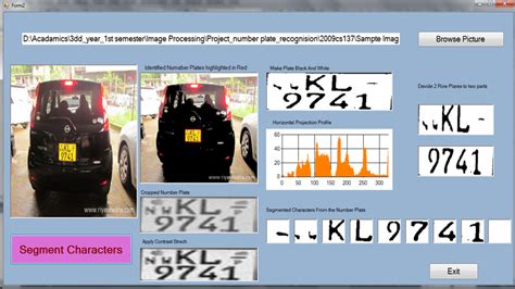 MY WORKS: Vehicle Number Plate Recognition System