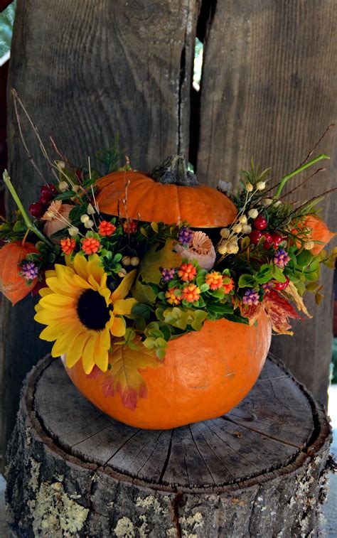 Pumpkin With Flowers Halloween Pumpkins Pumpkin Art Pumpkin