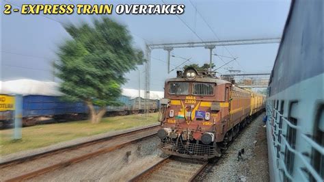 Back To Back High Speed Trains Overtakes Hatia Smvt Bengaluru