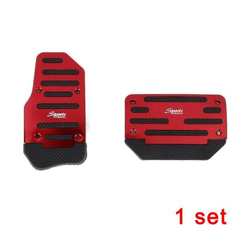 Pcs Red Sports Non Slip Pedal Automatic Transmission Brake Accelerator