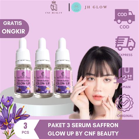 JH SERUM SAFFRON GLOWING BPOM BY CNF BEAUTY SERUM SAFFRON ASLI BPOM