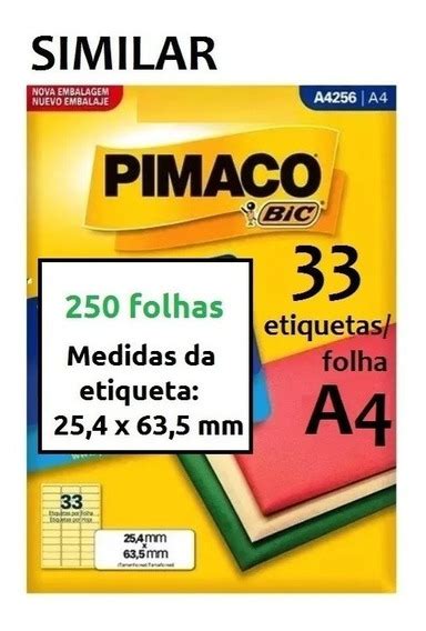 Etiquetas Pimaco A4360 MercadoLivre