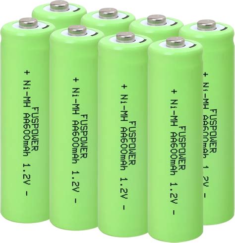 Rechargeable Aa Nimh Batteries Solar Light Double A Battery 600mah 1 2v Rechargable Batteries