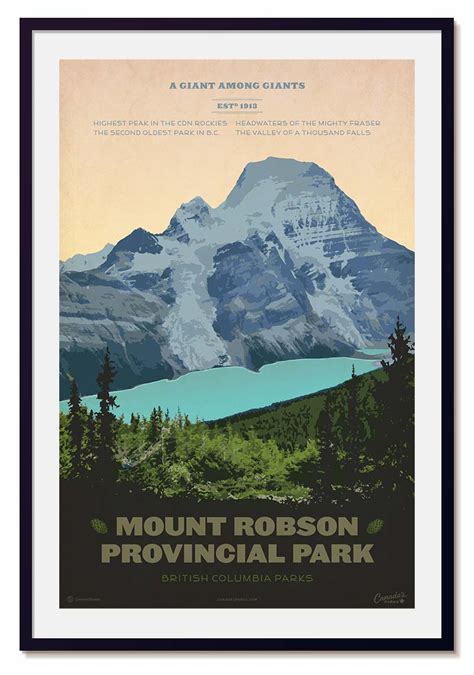 Mount Robson Provincial Park Canada S Parks Posters