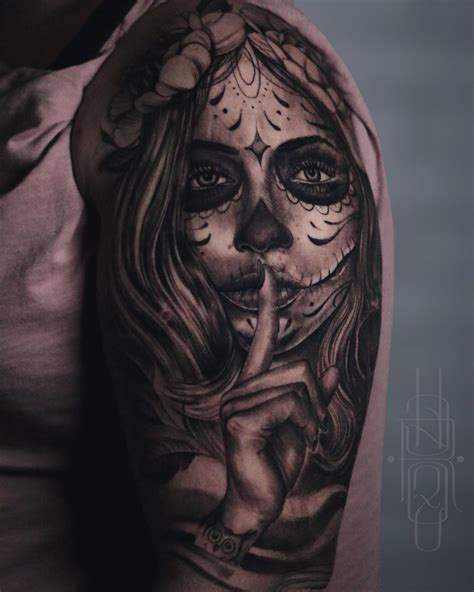 Tatuajes de la Santa Muerte 30 diseños que te dejarán boquiabierto