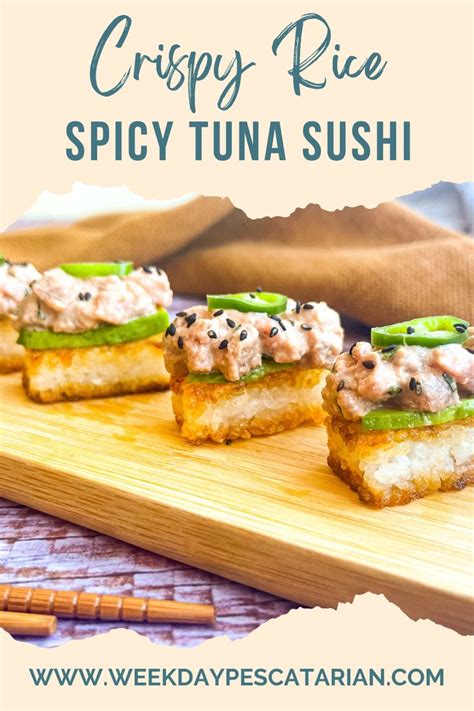 Simple Crispy Rice & Spicy Tuna Sushi Recipe | Recipe in 2023 | Spicy ...