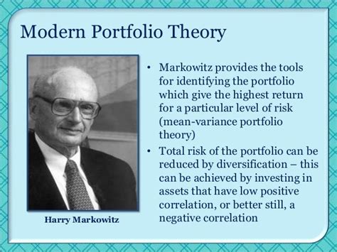 Modern portfolio theory