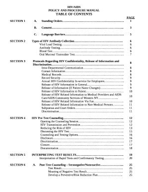 Types of HIV Antibody Collection Doc Template | pdfFiller