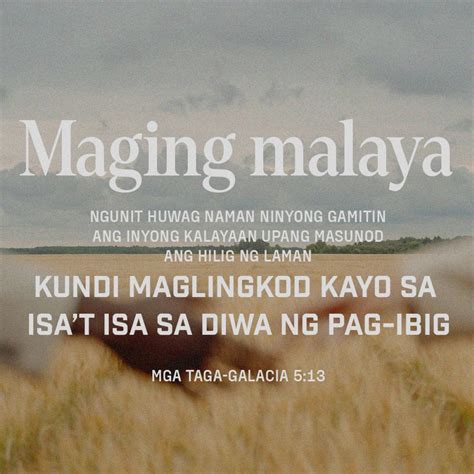 Mga Taga Galacia Mga Kapatid Tinawag Kayo Upang Maging Malaya