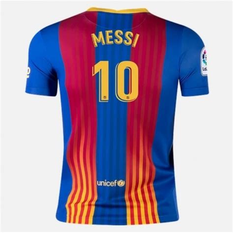 Camisetas De Fútbol Fc Barcelona Lionel Messi 10 El Clasico2021 Manga Corta Camisetas De