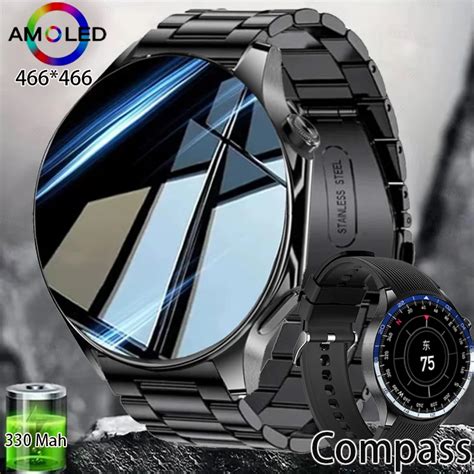 All New Huawei Xiaomi Amoled Smartwatch For Men Hd Bluetooth Call