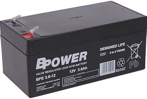 Bpower Akumulator Kwasowo Ołowiowy 12V 3 6Ah Agm BPE3612 Opinie i