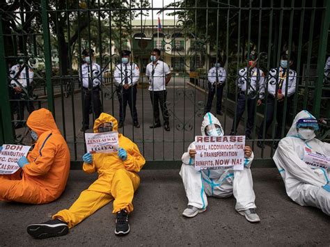 Philippines Health Workers Protest Neglect As COVID 19 Strains