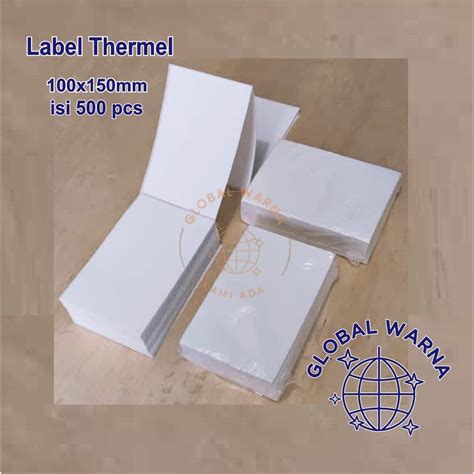 Jual Kertas Thermal Label Direct Barcode 100x150 Isi 500 Pcs Ukuran A6