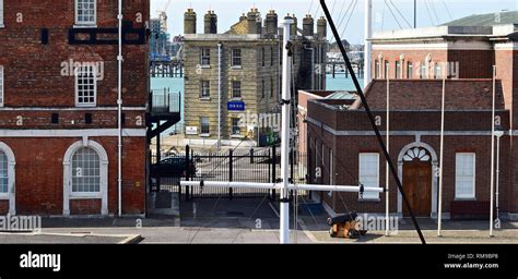 Portsmouth Historic Dockyard, Portsmouth, Hampshire, 240916 Stock Photo ...