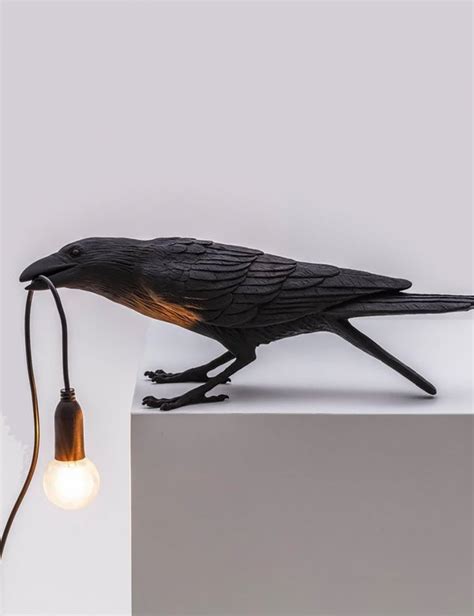 Seletti Bird Lamp Playing - Black | Garmentory