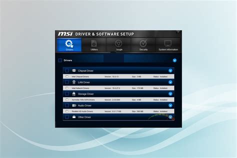 Msi Driver Utility Installer Streamlined Driver Updates For Your Msi