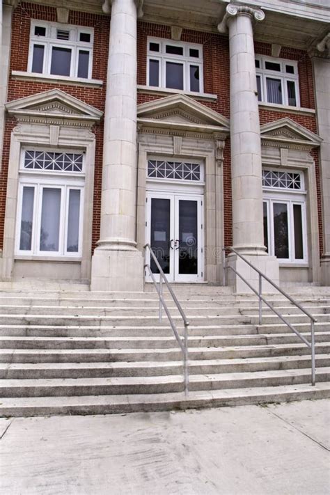 Institutional Building Entry Stock Photo - Image of institutional, riser: 16579240