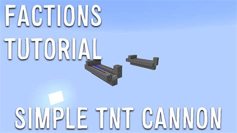 Simple Tnt Cannon Minecraft Factions Tutorial Youtube