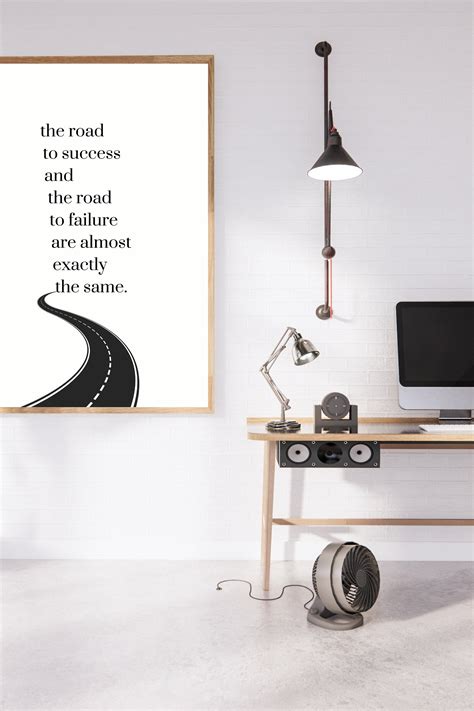 Road to Success Motivational Poster - Etsy