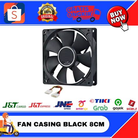 Jual FAN CASING PC BLACK 8 CM Shopee Indonesia