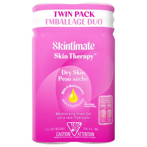 Skintimate Skin Therapy Dry Skin Shave Gel Twin Pack Shop Shaving Cream At H E B