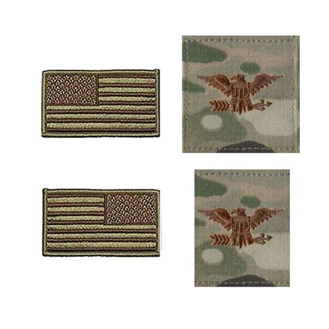 Us Air Force Colonel Rank And Reverse Ocp Spice Brown Flag Bundle