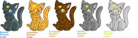 Chibi Riverclan Leaders by Psychicstar on DeviantArt