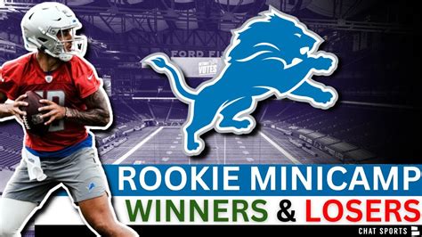 Detroit Lions Rookie Minicamp Winners Losers Ft Jahmyer Gibbs Sam