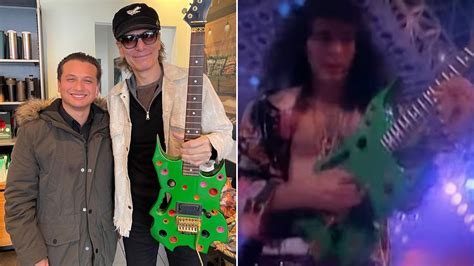 Steve Vai Reunited With Yankee Rose Swiss Cheese Guitar After