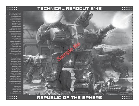 Pdf Battletech Technical Readout 3145 Clans · Technical Readout