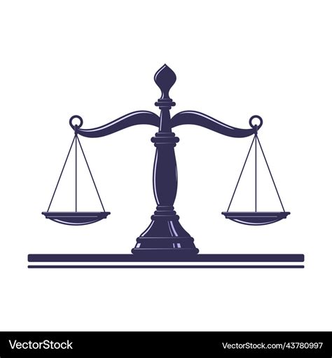 Scales of justice symbol Royalty Free Vector Image