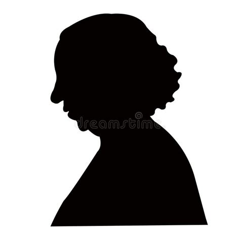 Vector De Silueta De Cabeza De Mujer Ilustración Del Vector