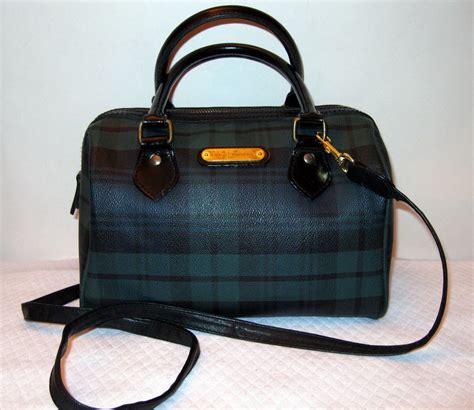 Ralph Lauren Blackwatch Plaid Doctors Bag Speedy Boston Bag