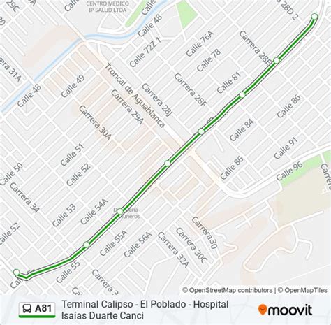 Ruta A Horarios Paradas Y Mapas Cl Entre Kr D Y Cl Kr