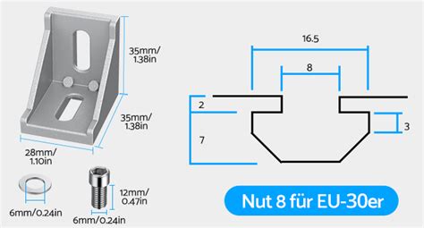 Esynic Befestigungsmaterial Winkel Befestigung Eckwinkel