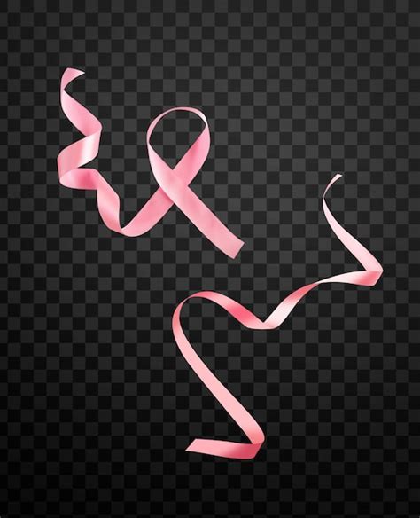 decorative pink  colorful ribbons   transparent background