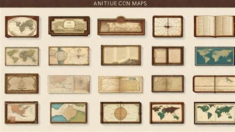 Premium Photo | Antique Maps Collection