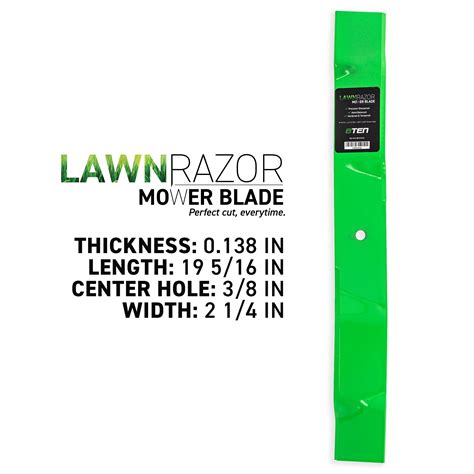 Lawnrazor Deck Mulching Blade For John Deere Great 8ten