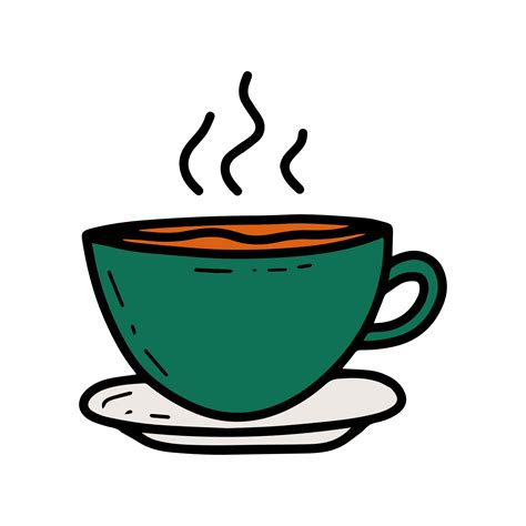 Doodle Cup Of Hot Tea Vector Isolated Illustration Vector Art At Vecteezy