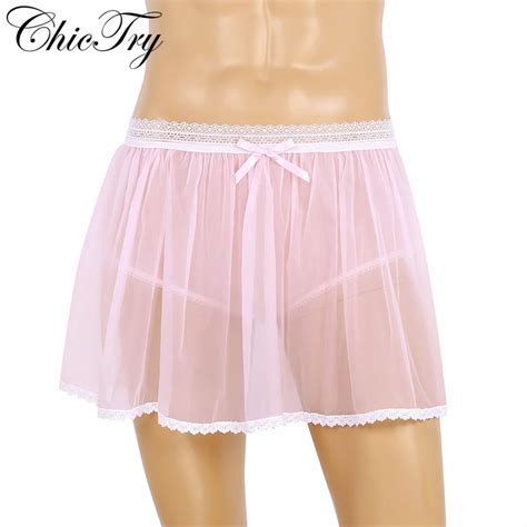 Sexy Lingerie Lace See Sheer Short Mini Skirt Babydolls Set AliExpress