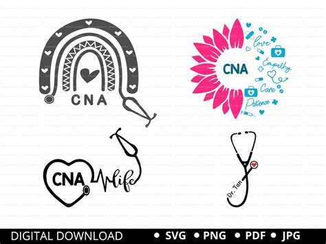 Bundle Cna Svg Nurse Svg Cna Life Svg Medical Nursing Etsy Uk