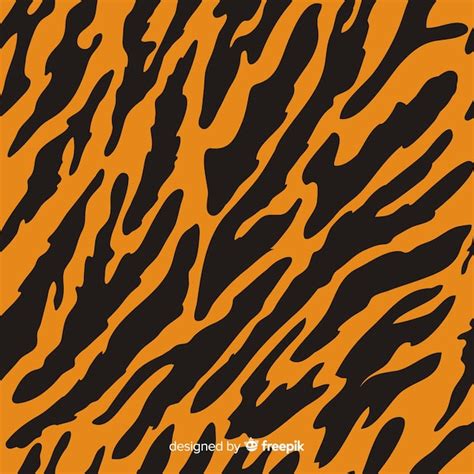 Premium Vector | Tiger stripes pattern