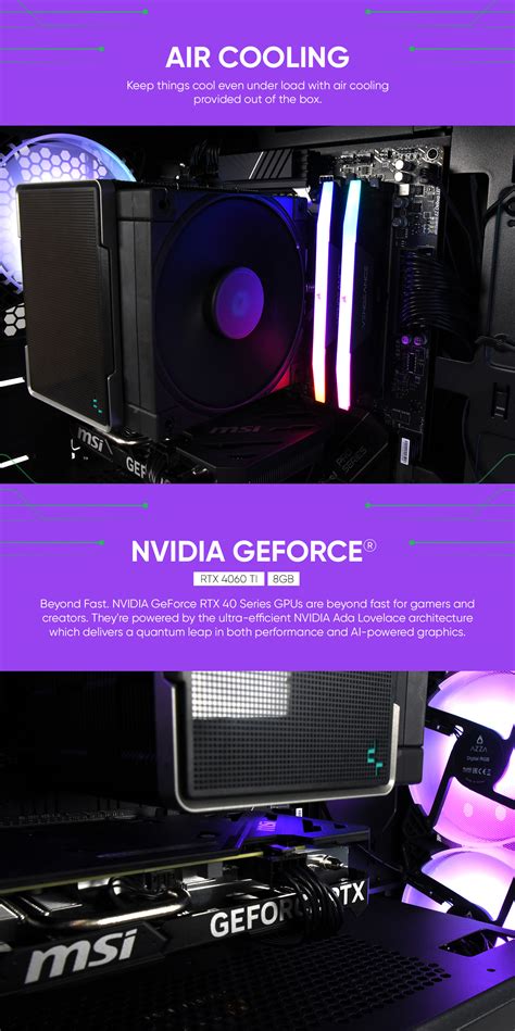 G7 Core Ryzen 7 7800X3D Series GeForce RTX 4060 TI Gaming PC 55418