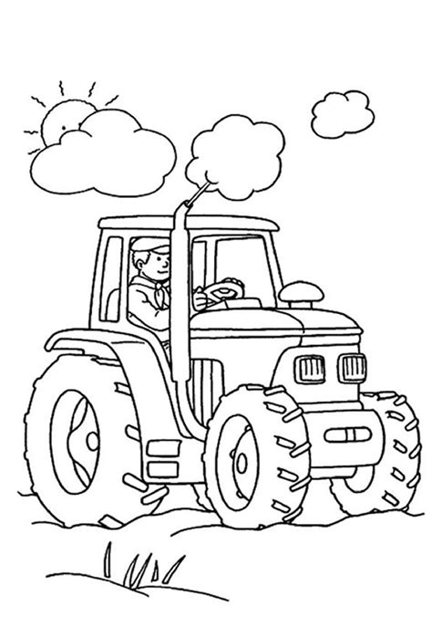 Free Printable Tractor Coloring Pages For Kids