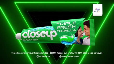 TVC Iklan CloseUp Triple Fresh Formula Baru Melawan 99 Bakteri Gigi